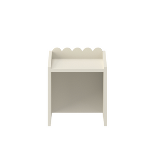 Children's Montessori desk with drawer and one chair Juno latte