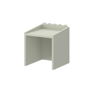 Children's Montessori desk with drawer and one chair Juno  green