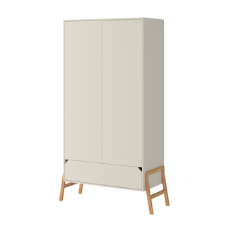 Kinderkledingkast met twee deuren Iris beige 50x117 cm
