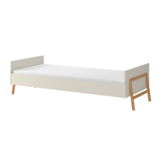 Bed met opbergruimte 90x200 Iris beige | bedframe met lades op wieltjes