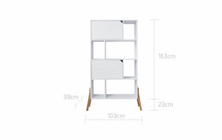 Kinderboekenkast Iris beige 40x103 cm