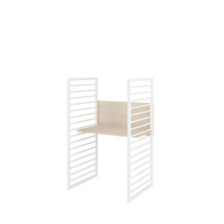 Meegroeibed wit 70x140/160 cm met matras 70x140+70x20 Olive