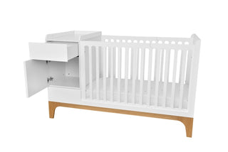 Meegroeibed 70x120/160 cm Brio wit voor baby's en peuters