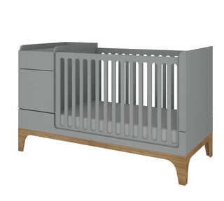 Meegroeibed 70x120/160 cm Brio grijs voor baby's en peuters