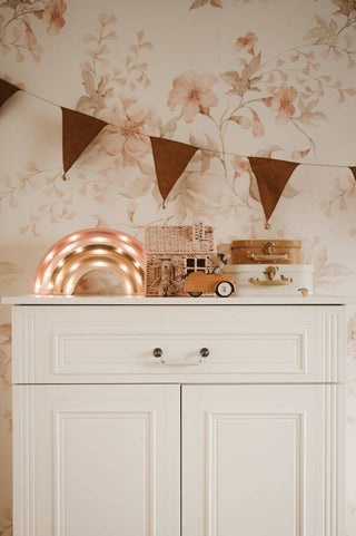 Dresser with two doors and 4 shelves Raffi white 46x85 cm