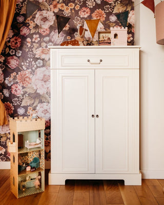 2-door commode INES Elegant white | Ona's furniture - kids room furniture