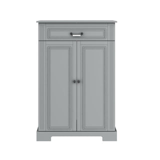 2-door commode INES Neutral grey | Ona's furniture - kids room furniture