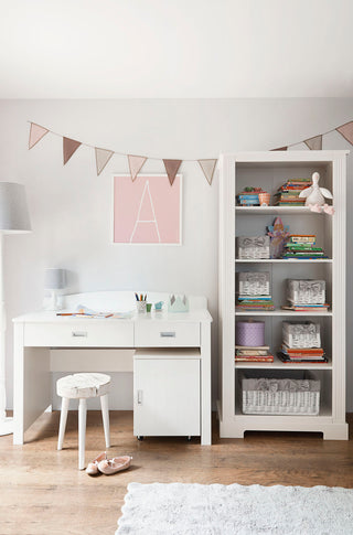 Bookcase INES Elegant white | Ona's furniture - kids room furniture