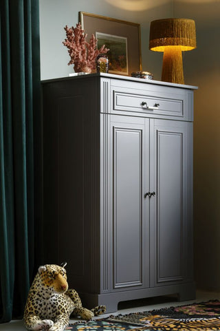 2-door commode INES Neutral grey | Ona's furniture - kids room furniture