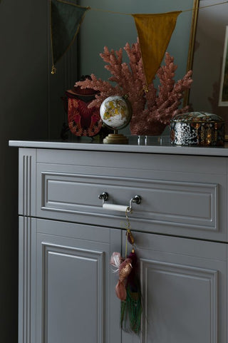 2-door commode INES Neutral grey | Ona's furniture - kids room furniture