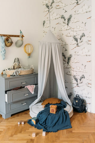 3-drawer changing table INES Neutral grey | Ona's furniture - kids room furniture