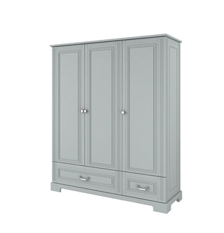 3-door wardrobe INES Neutral grey | Ona's furniture - kids room furniture