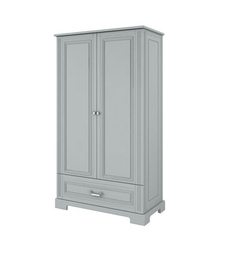 2-door wardrobe INES Neutral grey | Ona's furniture - kids room furniture