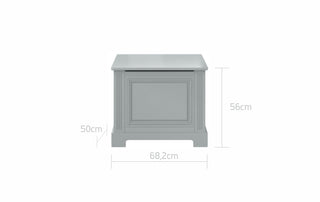 Toy box INES Neutral grey | Ona's furniture - kids room furniture