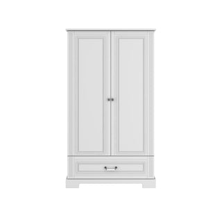 2-door tall wardrobe INES Elegant white | Ona's furniture - kids room furniture