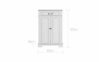 2-door commode INES Elegant white | Ona's furniture - kids room furniture