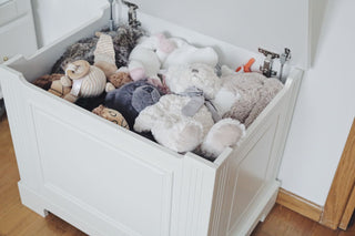 Toy box INES Elegant white | Ona's furniture - kids room furniture
