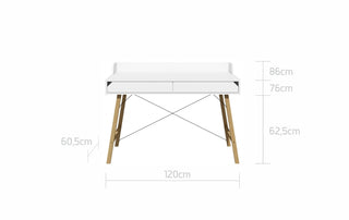 Desk LOTTA Snow | Ona's furniture - kids room furniture