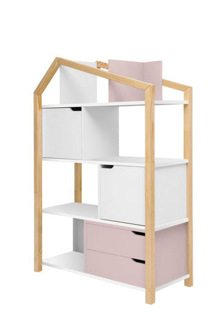 Bookcase MANHATTAN Phoebe flamingo | Ona's furniture - kids room furniture