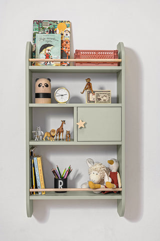 Wall shelf RAINBOW Sage | Ona's furniture - kids room furniture