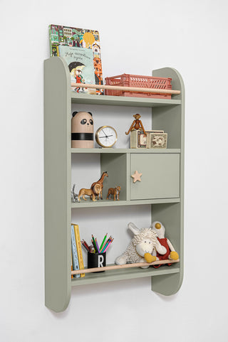 Wall shelf RAINBOW Sage | Ona's furniture - kids room furniture