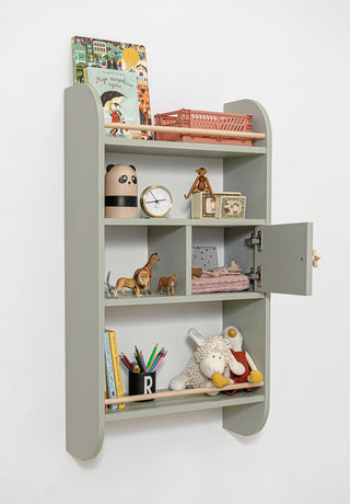 Wall shelf RAINBOW Sage | Ona's furniture - kids room furniture