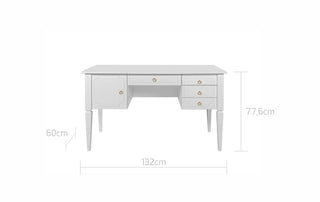Desk ROYAL Timeless white | Ona's furniture - kids room furniture