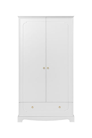 2-door wardrobe ROYAL Timeless white | Ona's furniture - kids room furniture