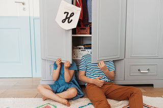 3-door wardrobe INES Neutral grey | Ona's furniture - kids room furniture