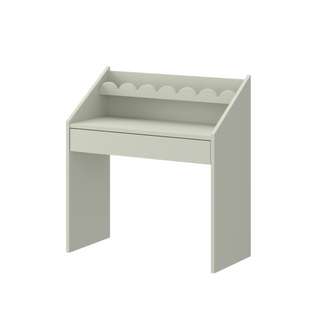 Children's Montessori desk with drawer and one chair Juno  green