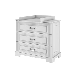 Commode Raffi wit met bladvergroter 3 lades commode