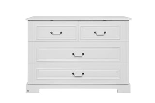 4-drawer changing table INES Elegant white | Leaf enlarger INES Elegant white