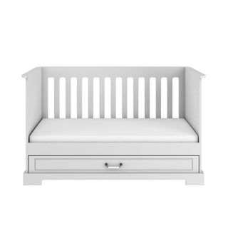 Baby room INES Elegant white: Cot/Toddler bed 70x140 with drawer | 2-door wardrobe | 3-drawer changing table | Ona's furniture - kids room furniture
