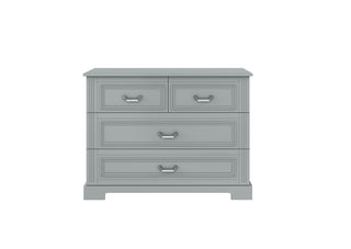 4-drawer changing table INES Neutral grey | Leaf enlarger INES Neutral grey