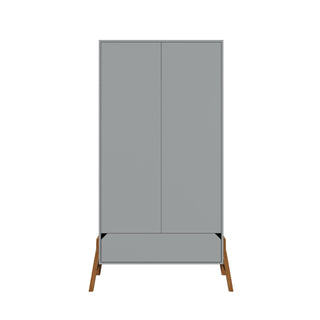 Baby room LOTTA Grey: Cot/Toddler bed 70x140 with drawer | 2-door wardrobe | 3-drawer changing table | Ona's furniture - kids room furniture