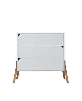 Baby room LOTTA Snow: Cot/Toddler bed 70x140 with drawer | 2-door wardrobe | 3-drawer changing table | Ona's furniture - kids room furniture