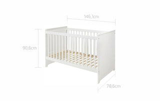 Baby room MARYLOU: Cot/Toddler bed 70x140 with drawer | 2-door wardrobe | 3-drawer changing table | Ona's furniture - kids room furniture