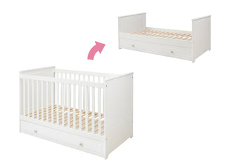 Children's bed with drawer 70x140 cm Lulu for babies and toddlers