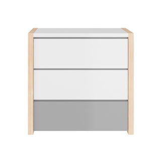 3-drawer changing table PINETTE | Leaf enlarger Grey LOTTA Grey/PINETTE