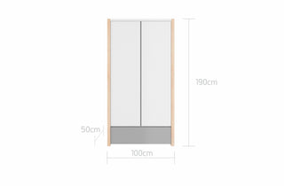 Baby room PINETTE: Cot 70x140/Junior bed 70x160 with drawer | 2-door wardrobe | 3-drawer changing table | Ona's furniture - kids room furniture