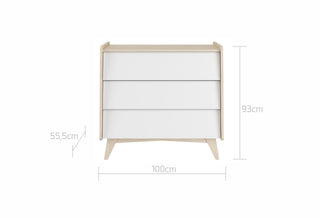 3-drawer changing table SO SIXTY | Leaf enlarger SO SIXTY