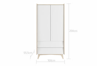 Baby room SO SIXTY: Cot 70x140/Junior bed 70x160 | 2-door wardrobe | 3-drawer changing table | Ona's furniture - kids room furniture