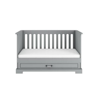 Baby room INES Neutral grey: Cot/Toddler bed 70x140 with drawer | 2-door wardrobe | 3-drawer changing table | Ona's furniture - kids room furniture