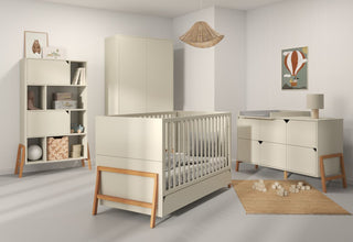 Children's bed with drawer 70x140 cm Iris beige for babies and toddlers