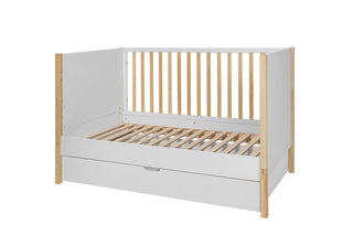 Baby room TATAM: Cot/Toddler bed 70x140 with a drawer | 2-door wardrobe | 3-drawer changing table with a leaf enlarger