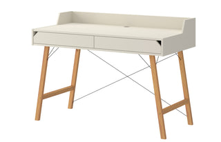 Kinderbureau met 2 ruime lades Iris beige 60x120 cm