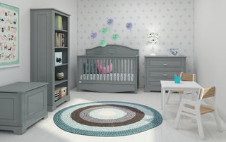 Cot/Toddler bed 70x140 with drawer GOOD NIGHT Grey | Ona's furniture - kids room furniture