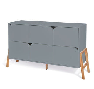 6-drawer changing table LOTTA Grey | Ona's furniture - kids room furniture