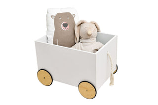 Toy box on wheels LOTTA Snow | Ona's furniture - kids room furniture