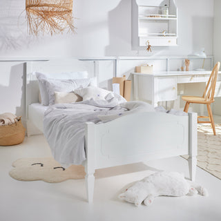 Bed 90x200 ROYAL Timeless white | Ona's furniture - kids room furniture